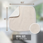 Cook & Clean Bundle 100% Cotton Dish Drying Mat 16" x 18.5", (2) 100% Cotton Pot Holders