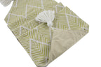 Fennco Styles Contemporary Chevron Tassel Cotton Blend 14 x 71 Inch Table Runner – Woven Table Runner for Indoor Party, Family Gathering, Beach House and Home Décor