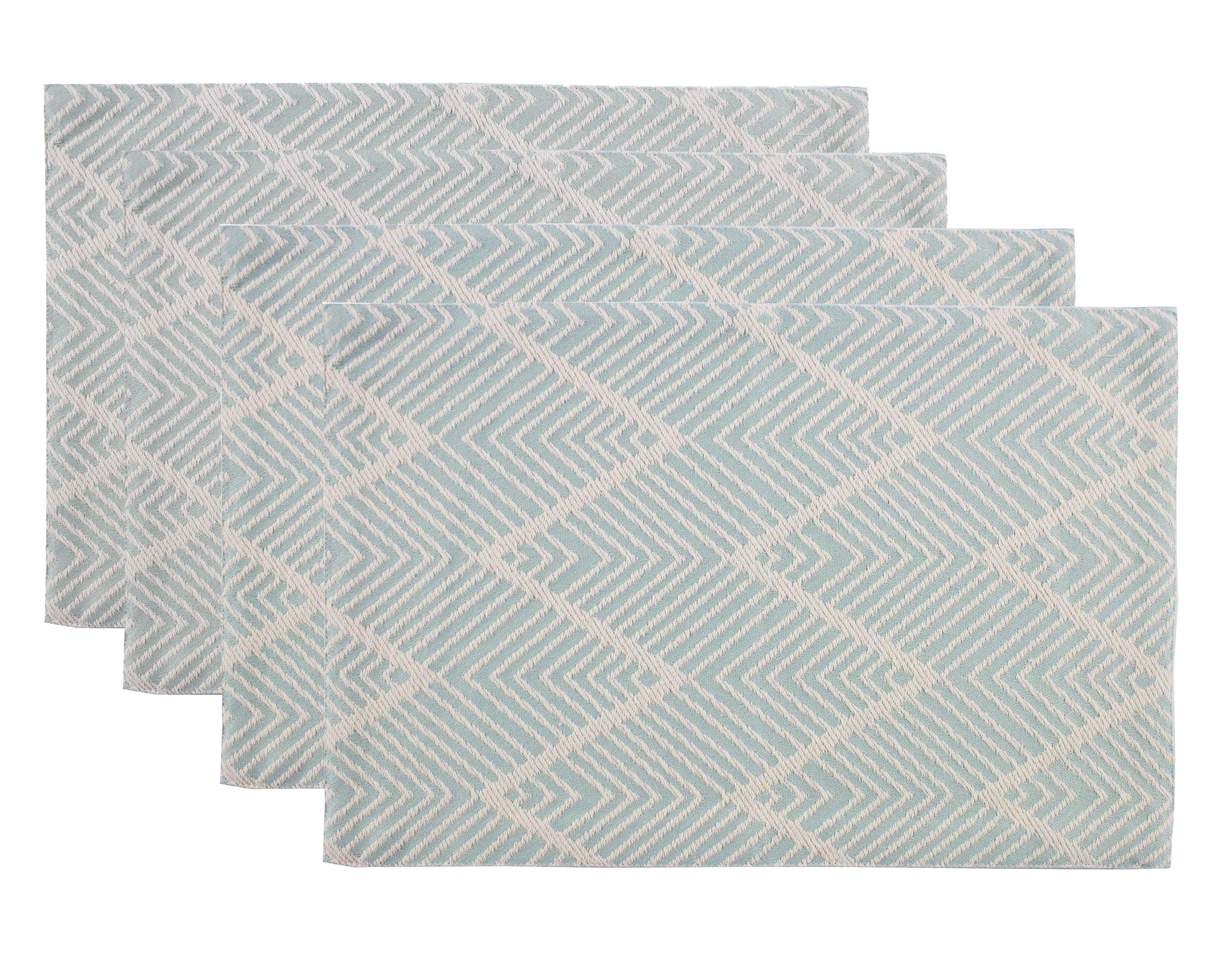 Fennco Styles Contemporary Chevron Tassel Cotton Blend 14 x 71 Inch Table Runner – Woven Table Runner for Indoor Party, Family Gathering, Beach House and Home Décor
