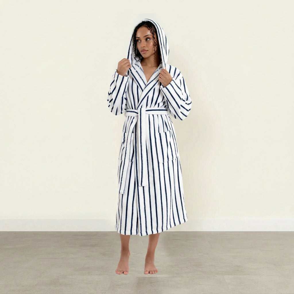 Ultraplush Australian Cotton Unisex Bathrobe — Hooded Spa Robe