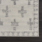 Tigris Swiss Cross Ivory & Gray 2322 Area Rug
