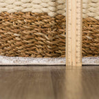 Beige Hiti Washable area rug