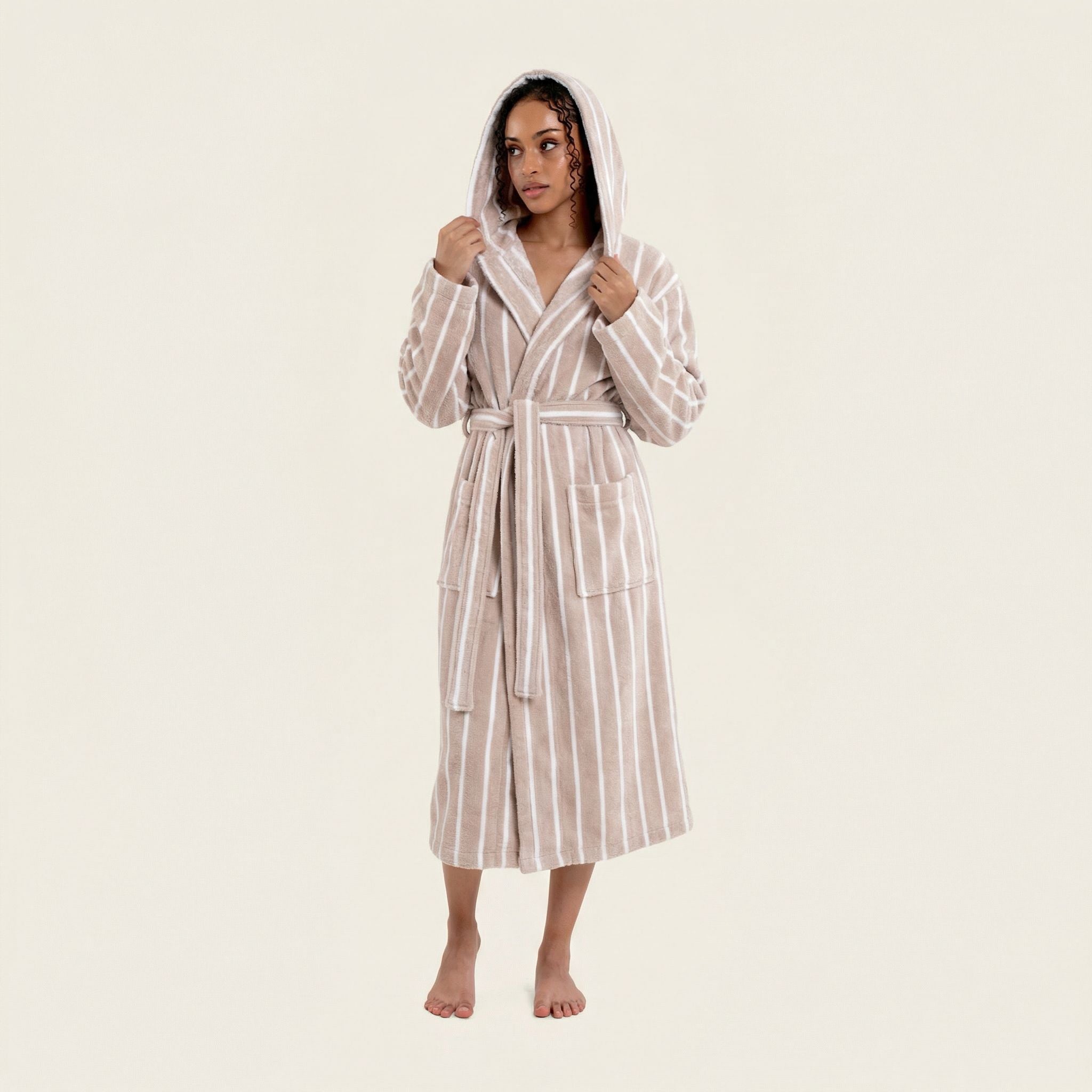 Ultraplush Australian Cotton Unisex Bathrobe — Hooded Spa Robe