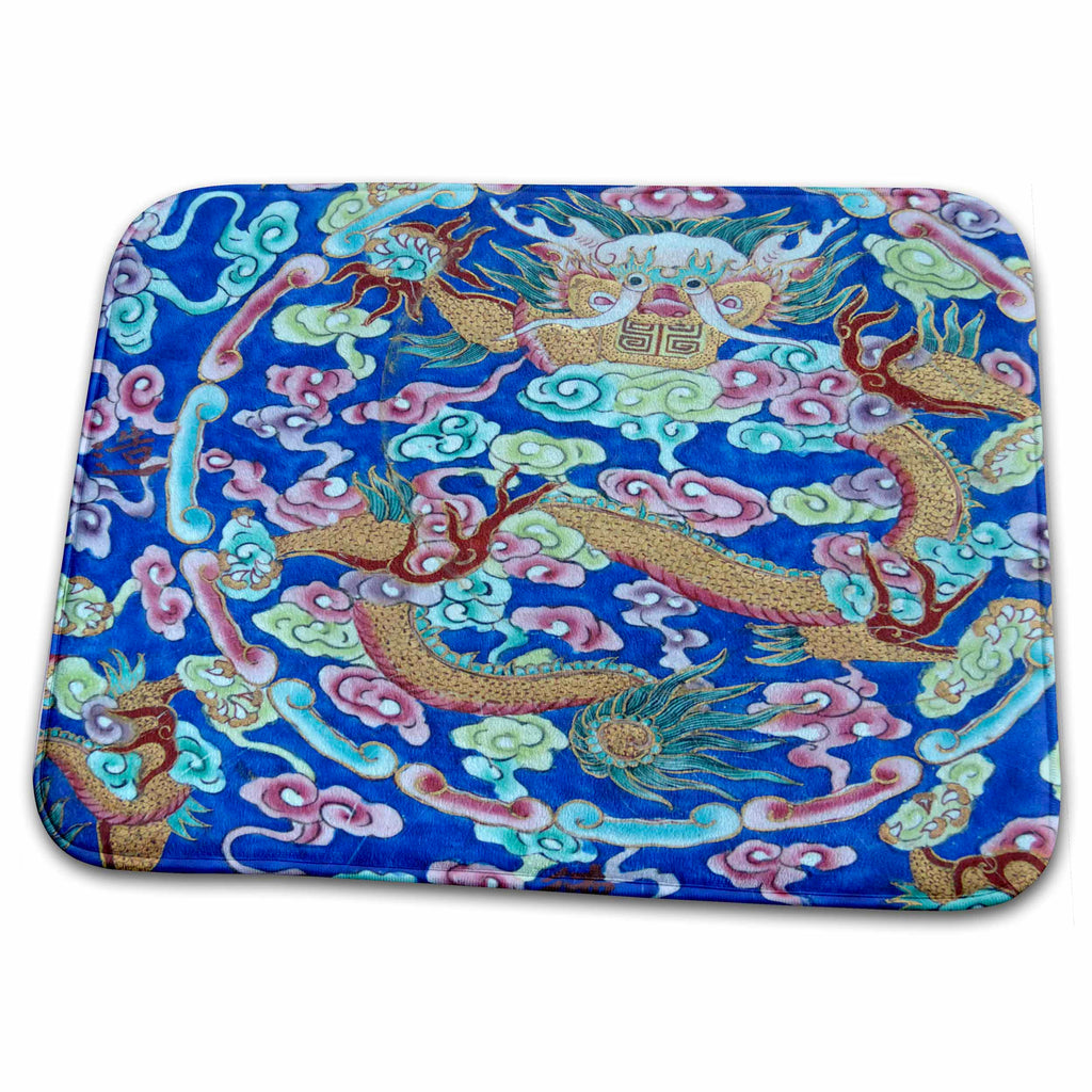 Dish Drying Mat - Asia, Vietnam. Naga ceramic plate, The Citadel, Hue, Thua Thien–Hue art