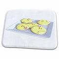 3dRose Plate of Yellow Easter Chick Cookies - Dish Drying Mats (ddm-256698)