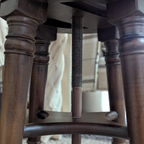 Adjustable Swivel Wooden Side Table