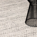 Williford Hand-Woven Wool Area Rug — Cream & Black Farmhouse Style