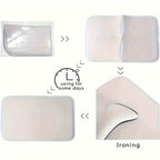 Ultra-Soft Memory Foam Bath Mat – Non-Slip, Absorbent (Gray Hexagon)