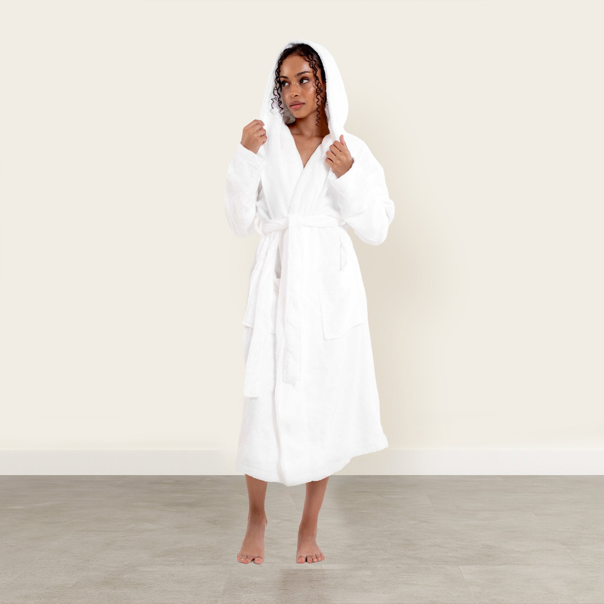 Ultraplush Australian Cotton Unisex Bathrobe — Hooded Spa Robe