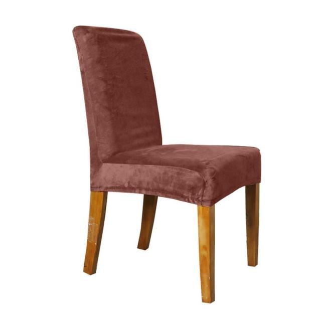 Chair Cover Stretch Minimalist Style Silver Soft Stretch Solid Color Household Sofa Cover House  Washable Spandex Kitchen Chair Covers Stretch Jacquard Parson Chair Slipcover Removable Washable Chair Protector for Home