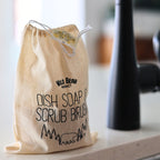 Solid Dish Soap Jar & Brush