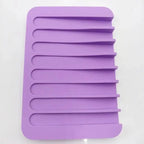 Silicone Soap Holder Flexible Soap Dish Plate Holder Tray Soapbox Container Storage For Bathroom Kitchen Soap Dish for Shower Waterfall Soap Holder Soap Tray Soap Saver Drainer Flexible Silicone for Shower Bathroom Kitchen Counter Top Keep Soap Bars Dry