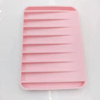 Silicone Soap Holder Flexible Soap Dish Plate Holder Tray Soapbox Container Storage For Bathroom Kitchen Soap Dish for Shower Waterfall Soap Holder Soap Tray Soap Saver Drainer Flexible Silicone for Shower Bathroom Kitchen Counter Top Keep Soap Bars Dry