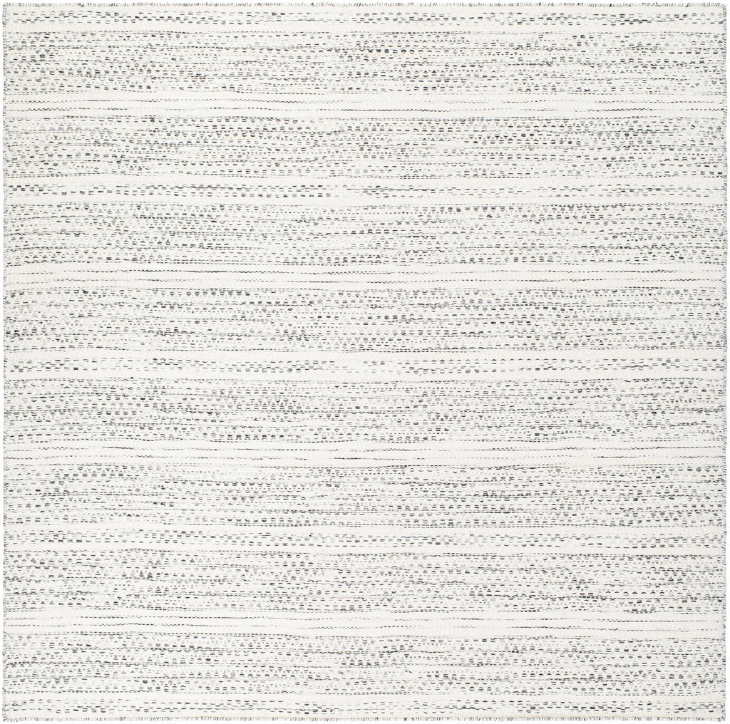 Williford Hand-Woven Wool Area Rug — Cream & Black Farmhouse Style