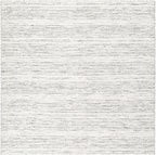Williford Hand-Woven Wool Area Rug — Cream & Black Farmhouse Style