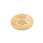Wooden Natural Bamboo Soap Dishes Tray Holder Storage Soap Rack Plate Box Container Portable Bathroom Soap Dish Storage Box Bathroom Wooden Soap Case Holder Home Hand Craft Natural Wood Dish Holder for Soap Sponge